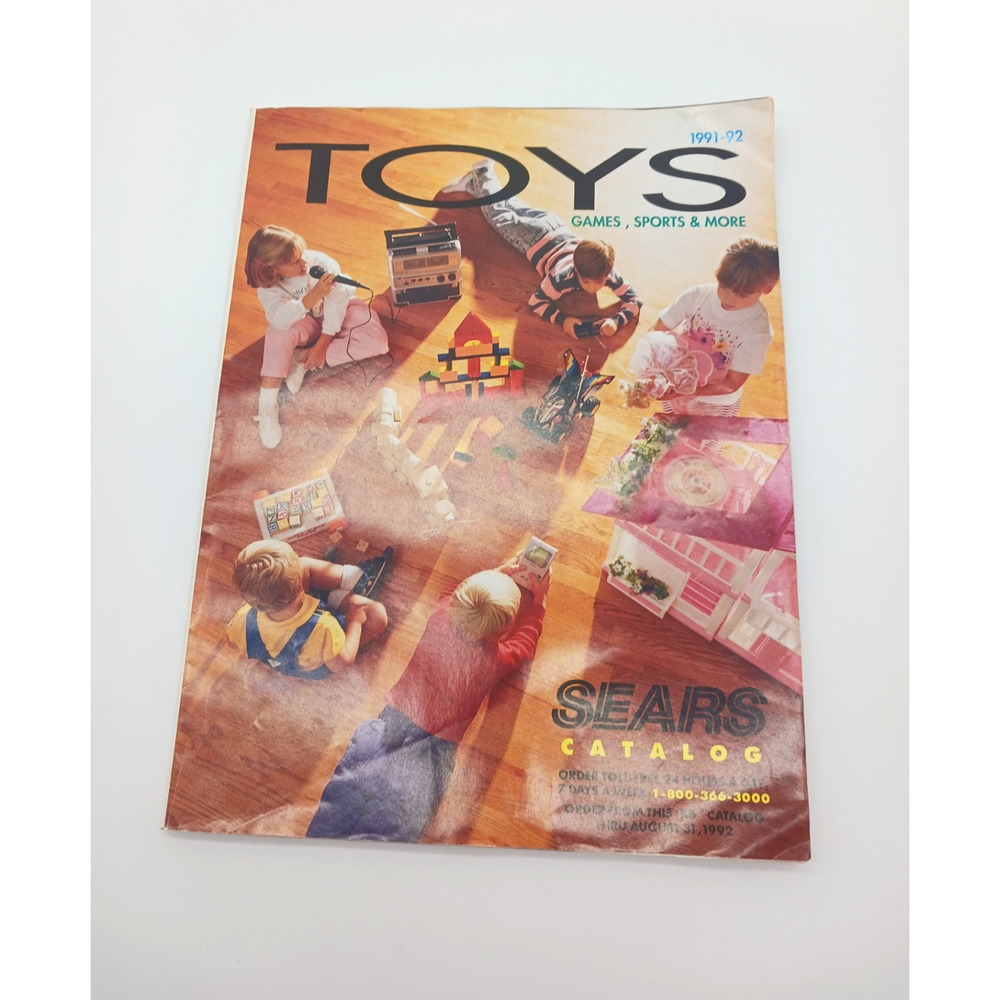 Vtg 1991-92 Toys Sears Catalog Lego Barbie Super Nintendo Sega Tyco Playmobil